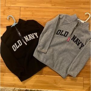 OLD NAVY FLEECE PULLOVERS (2)